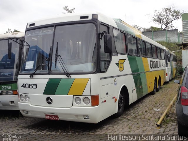 Empresa Gontijo de Transportes 4063 na cidade de Contagem, Minas Gerais, Brasil, por Harllesson Santana Santos. ID da foto: 993401.