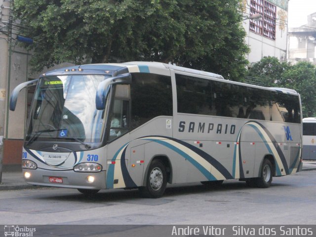 Viação Sampaio 370 na cidade de Rio de Janeiro, Rio de Janeiro, Brasil, por André Vitor  Silva dos Santos. Número da foto: #993833.