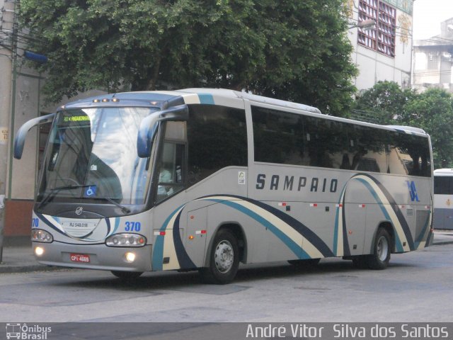 Viação Sampaio 370 na cidade de Rio de Janeiro, Rio de Janeiro, Brasil, por André Vitor  Silva dos Santos. ID da foto: 993833.