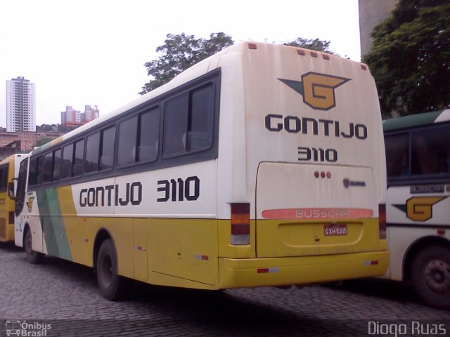 Empresa Gontijo de Transportes 3110 na cidade de Belo Horizonte, Minas Gerais, Brasil, por Diogo Ruas. ID da foto: 995716.