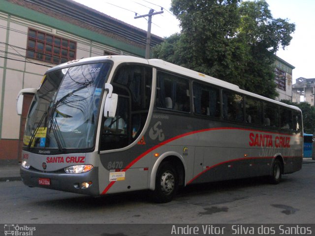 Viação Santa Cruz 8470 na cidade de Rio de Janeiro, Rio de Janeiro, Brasil, por André Vitor  Silva dos Santos. Número da foto: #995597.