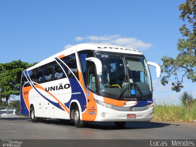 Expresso União 10218 na cidade de Montes Claros, Minas Gerais, Brasil, por Lucas  Mendes. Número da foto: #996565.
