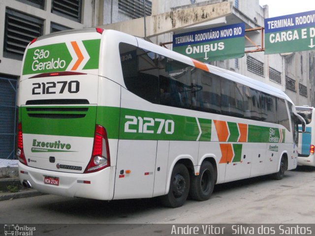 Cia. São Geraldo de Viação 21270 na cidade de Rio de Janeiro, Rio de Janeiro, Brasil, por André Vitor  Silva dos Santos. Número da foto: #995606.