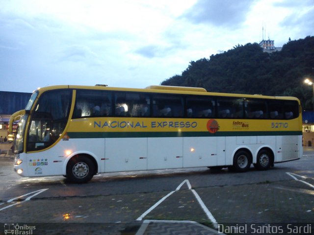 Nacional Expresso 52710 na cidade de Santos, São Paulo, Brasil, por Daniel Santos Sardi. Número da foto: #996433.