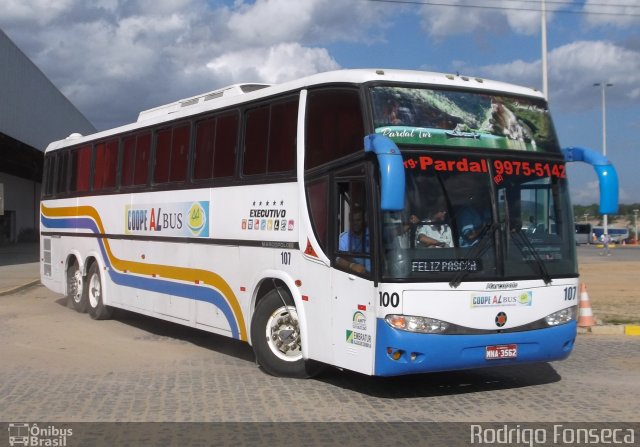 Coopealbus 107 na cidade de Caruaru, Pernambuco, Brasil, por Rodrigo Fonseca. Número da foto: #998499.