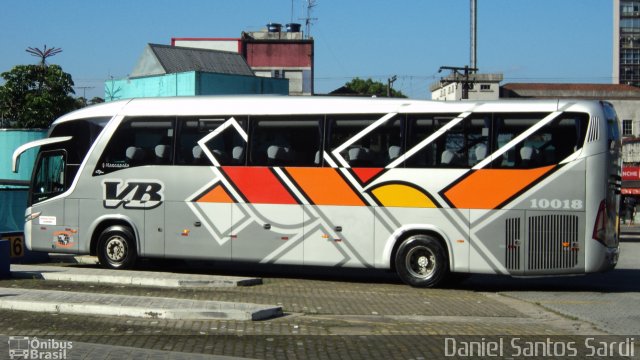 VB Transportes e Turismo 10018 na cidade de Santos, São Paulo, Brasil, por Daniel Santos Sardi. Número da foto: #997241.