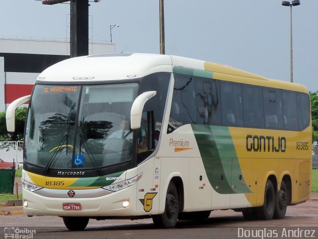 Empresa Gontijo de Transportes 18385 na cidade de Goiânia, Goiás, Brasil, por Douglas Andrez. Número da foto: #998625.
