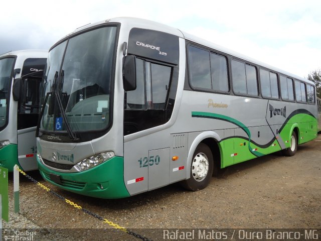 Turin Transportes 1250 na cidade de Ouro Branco, Minas Gerais, Brasil, por Rafael Matos. ID da foto: 999937.