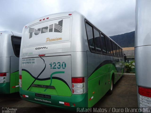 Turin Transportes 1230 na cidade de Ouro Branco, Minas Gerais, Brasil, por Rafael Matos. Número da foto: #999938.