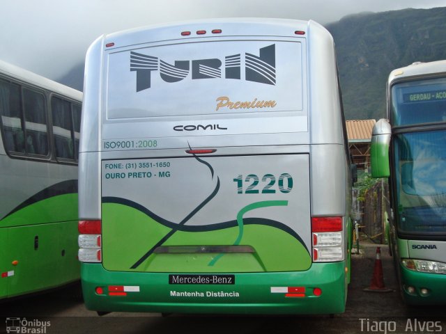 Turin Transportes 1220 na cidade de Ouro Branco, Minas Gerais, Brasil, por Tiago  Alves. Número da foto: #1000220.