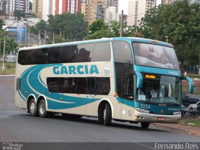 Viação Garcia 7224 na cidade de Ribeirão Preto, São Paulo, Brasil, por Fernando Reis. Número da foto: #1001365.