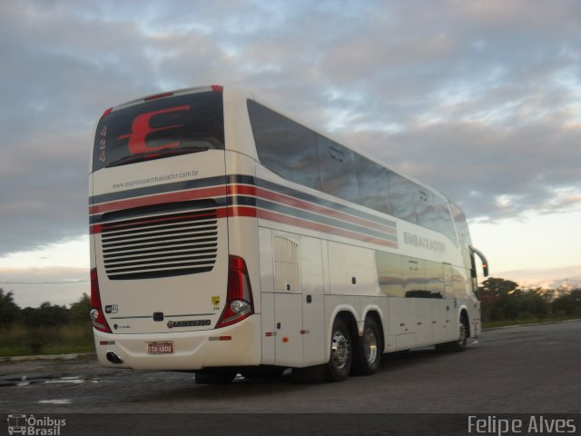 Expresso Embaixador 424 na cidade de Pelotas, Rio Grande do Sul, Brasil, por Felipe Alves. Número da foto: #1002640.