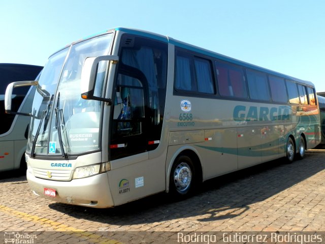 Viação Garcia 6568 na cidade de Londrina, Paraná, Brasil, por Rodrigo  Gutierrez Rodrigues. Número da foto: #1001099.