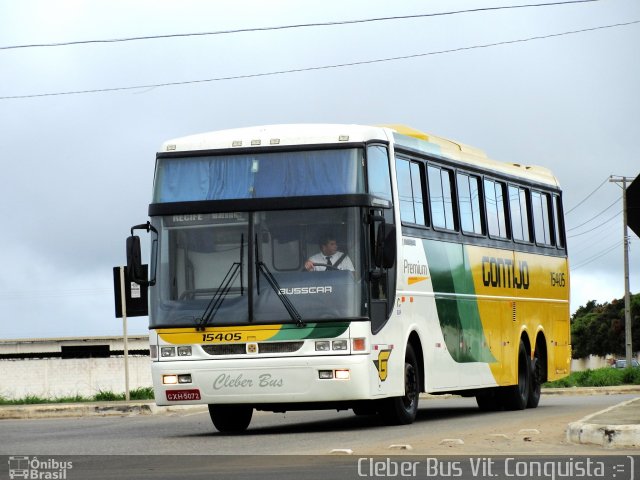 Empresa Gontijo de Transportes 15405 na cidade de Vitória da Conquista, Bahia, Brasil, por Cleber Bus. ID da foto: 1000942.