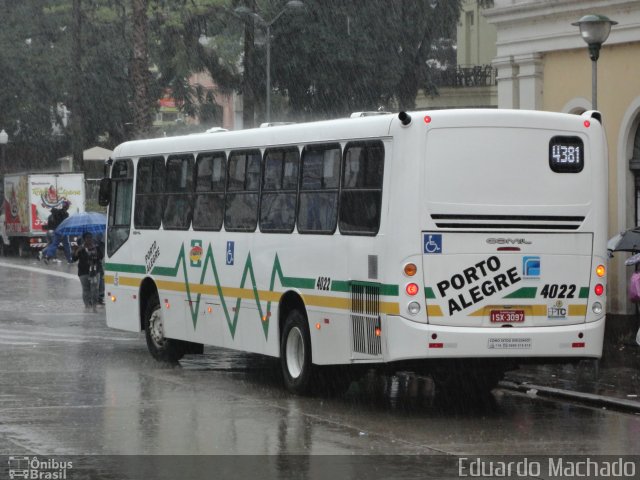 Empresa Gazômetro de Transportes 4022 na cidade de Porto Alegre, Rio Grande do Sul, Brasil, por Eduardo Machado. ID da foto: 1001922.