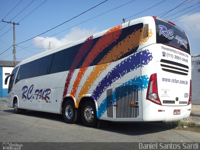 RC Tur Transportes e Turismo 1511 na cidade de Praia Grande, São Paulo, Brasil, por Daniel Santos Sardi. ID da foto: 950060.