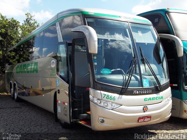 Viação Garcia 7866 na cidade de Campinas, São Paulo, Brasil, por Rodrigo Madaschi. Número da foto: #950950.