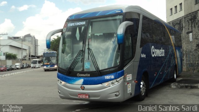 Viação Cometa 10218 na cidade de São Paulo, São Paulo, Brasil, por Daniel Santos Sardi. Número da foto: #950092.