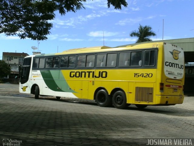 Empresa Gontijo de Transportes 15420 na cidade de Curvelo, Minas Gerais, Brasil, por Josimar Vieira. ID da foto: 1003372.