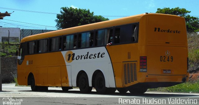 Viação Nordeste 0249 na cidade de Natal, Rio Grande do Norte, Brasil, por Renato Hudson Valdevino. Número da foto: #1004207.