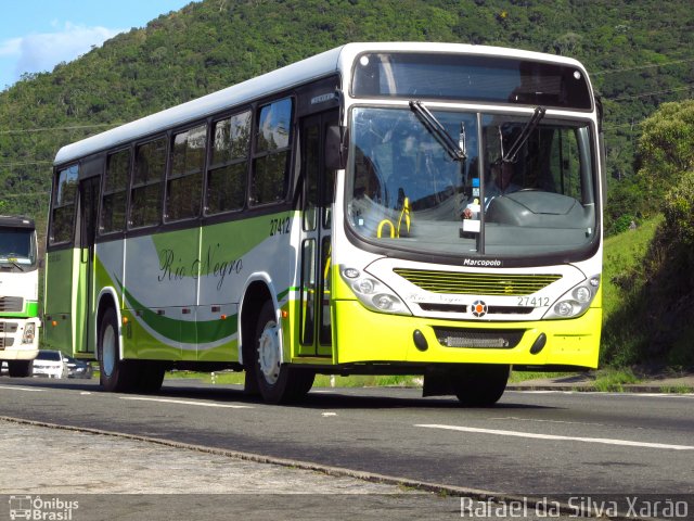 Rio Negro Fretamento e Turismo 27412 na cidade de Petrópolis, Rio de Janeiro, Brasil, por Rafael da Silva Xarão. Número da foto: #952850.