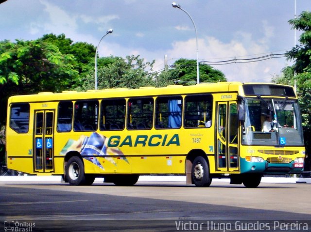 Viação Garcia 7497 na cidade de Maringá, Paraná, Brasil, por Victor Hugo Guedes Pereira. ID da foto: 955278.