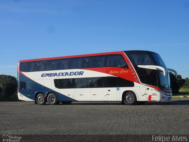 Expresso Embaixador 502 na cidade de Pelotas, Rio Grande do Sul, Brasil, por Felipe Alves. Número da foto: #957371.