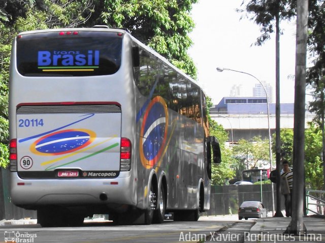 Trans Brasil > TCB - Transporte Coletivo Brasil 20114 na cidade de São Paulo, São Paulo, Brasil, por Adam Xavier Rodrigues Lima. Número da foto: #956939.