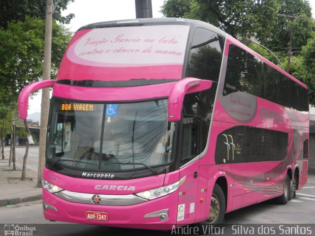 Viação Garcia 7127 na cidade de Rio de Janeiro, Rio de Janeiro, Brasil, por André Vitor  Silva dos Santos. Número da foto: #956327.