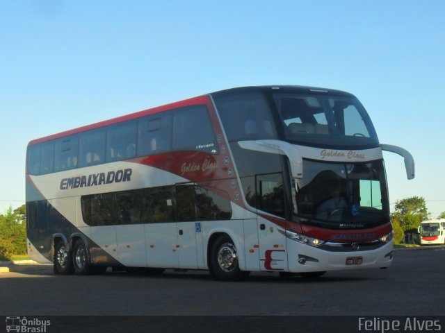 Expresso Embaixador 502 na cidade de Pelotas, Rio Grande do Sul, Brasil, por Felipe Alves. Número da foto: #957215.