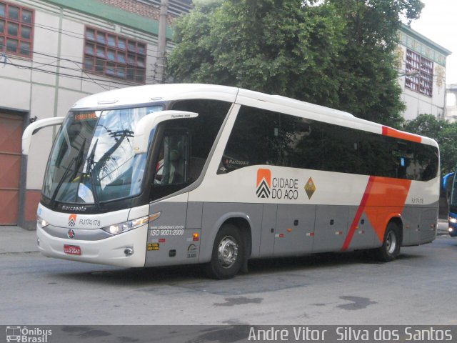 Viação Cidade do Aço RJ 174.178 na cidade de Rio de Janeiro, Rio de Janeiro, Brasil, por André Vitor  Silva dos Santos. Número da foto: #957414.