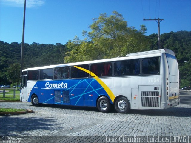 Viação Cometa 7634 na cidade de Juiz de Fora, Minas Gerais, Brasil, por Luiz Krolman. ID da foto: 955661.