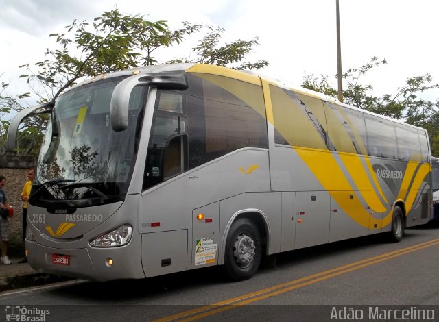 Passaredo Transporte e Turismo 2063 na cidade de Belo Horizonte, Minas Gerais, Brasil, por Adão Raimundo Marcelino. ID da foto: 957506.