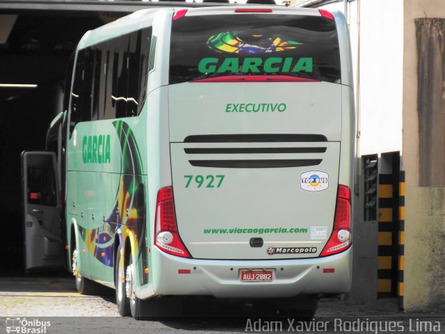 Viação Garcia 7927 na cidade de São Paulo, São Paulo, Brasil, por Adam Xavier Rodrigues Lima. Número da foto: #956823.