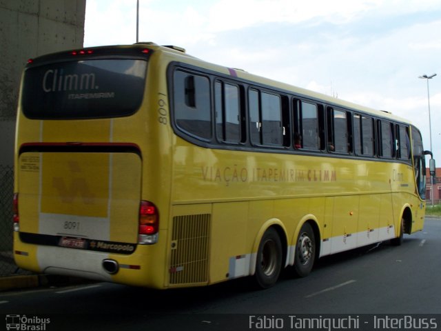 Viação Itapemirim 8091 na cidade de Campinas, São Paulo, Brasil, por Fábio Takahashi Tanniguchi. Número da foto: #959671.