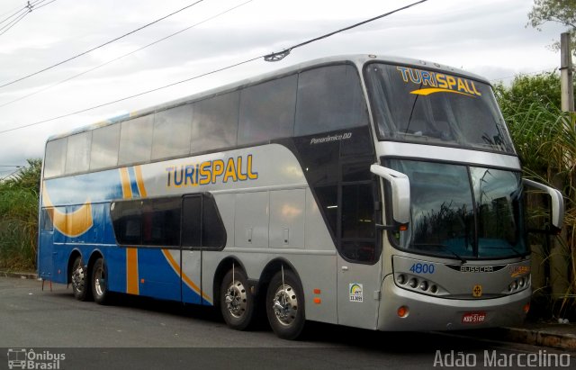 Turispall Transporte e Turismo 4800 na cidade de Belo Horizonte, Minas Gerais, Brasil, por Adão Raimundo Marcelino. ID da foto: 959659.