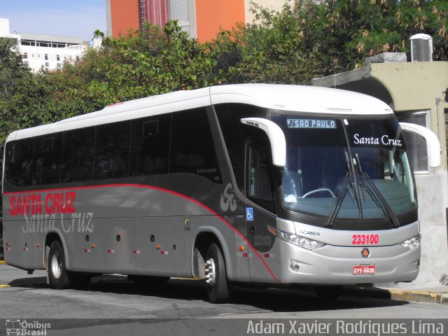 Viação Santa Cruz 233100 na cidade de São Paulo, São Paulo, Brasil, por Adam Xavier Rodrigues Lima. Número da foto: #959199.