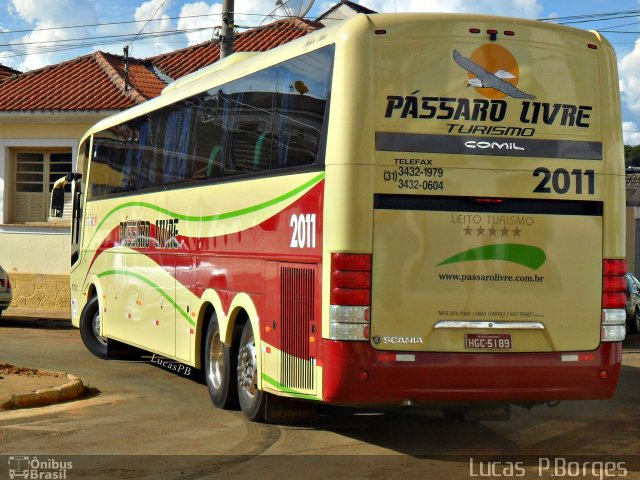 Viação Pássaro Livre 2011 na cidade de Araxá, Minas Gerais, Brasil, por Lucas Borges . Número da foto: #959101.