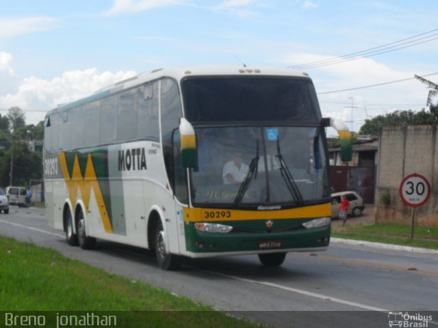 Viação Motta 30293 na cidade de Mateus Leme, Minas Gerais, Brasil, por Breno  Jonathan. Número da foto: #959096.