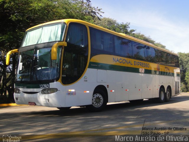 Nacional Expresso 12303 na cidade de São Paulo, São Paulo, Brasil, por Marco Aurélio de Oliveira. Número da foto: #959095.