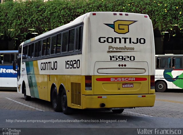 Empresa Gontijo de Transportes 15920 na cidade de Belo Horizonte, Minas Gerais, Brasil, por Valter Francisco. Número da foto: #958482.