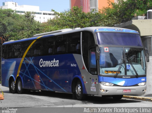 Viação Cometa 6707 na cidade de São Paulo, São Paulo, Brasil, por Adam Xavier Rodrigues Lima. ID da foto: 959209.