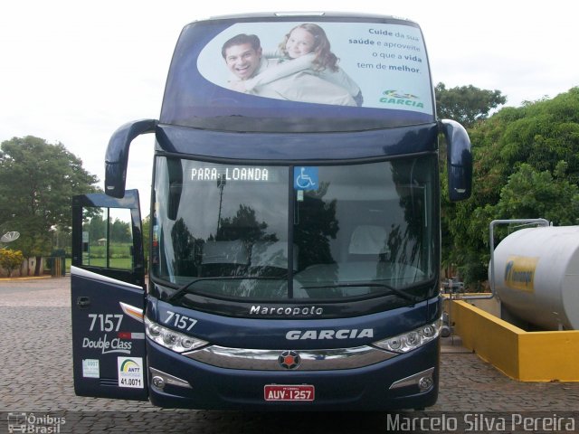 Viação Garcia 7157 na cidade de Loanda, Paraná, Brasil, por Gabriel  Moraes. Número da foto: #961764.