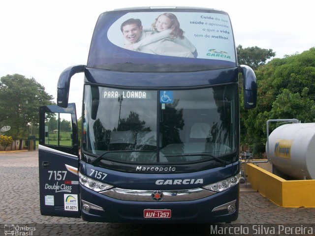 Viação Garcia 7157 na cidade de Loanda, Paraná, Brasil, por Gabriel  Moraes. ID da foto: 961764.