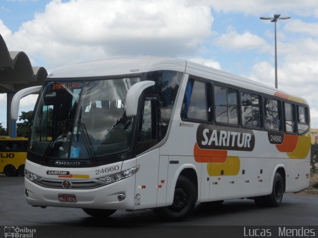 Saritur - Santa Rita Transporte Urbano e Rodoviário 24660 na cidade de Montes Claros, Minas Gerais, Brasil, por Lucas  Mendes. Número da foto: #961789.