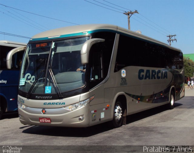 Viação Garcia 7526 na cidade de São Paulo, São Paulo, Brasil, por Cristiano Soares da Silva. ID da foto: 960228.