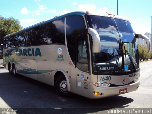 Viação Garcia 7640 na cidade de Curitiba, Paraná, Brasil, por Sanderson Samuel. Número da foto: #961255.
