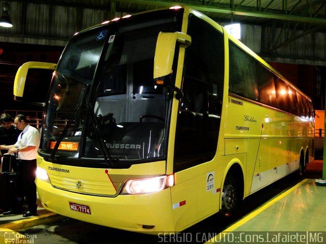 Viação Itapemirim 45607 na cidade de Conselheiro Lafaiete, Minas Gerais, Brasil, por Sérgio A.  B.  Canuto. Número da foto: #961845.