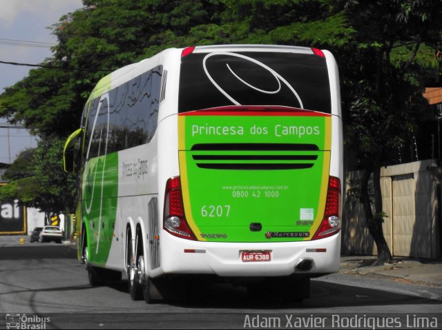Expresso Princesa dos Campos 6207 na cidade de São Paulo, São Paulo, Brasil, por Adam Xavier Rodrigues Lima. Número da foto: #960454.