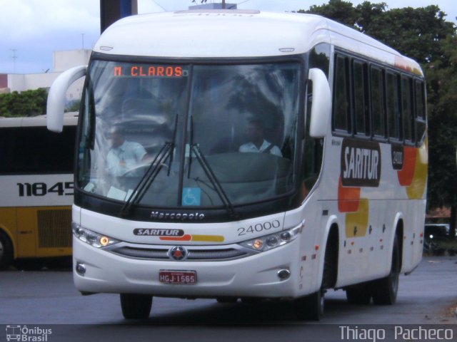 Saritur - Santa Rita Transporte Urbano e Rodoviário 24000 na cidade de Montes Claros, Minas Gerais, Brasil, por Thiago  Pacheco. Número da foto: #960343.
